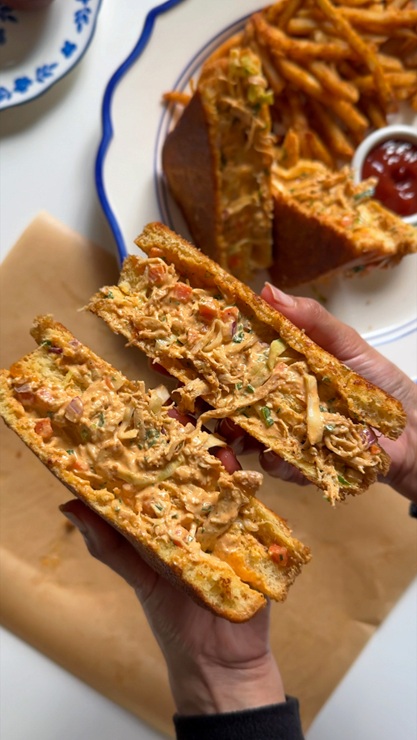 Cheesy Chicken Melt Sandwich