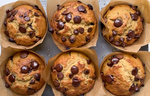 Two Chip Chocolate Chip Muffins