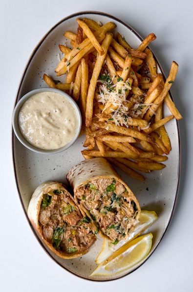 Chopped Chicken Caesar Wrap