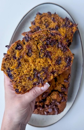Pumpkin Chocolate Chip Bread