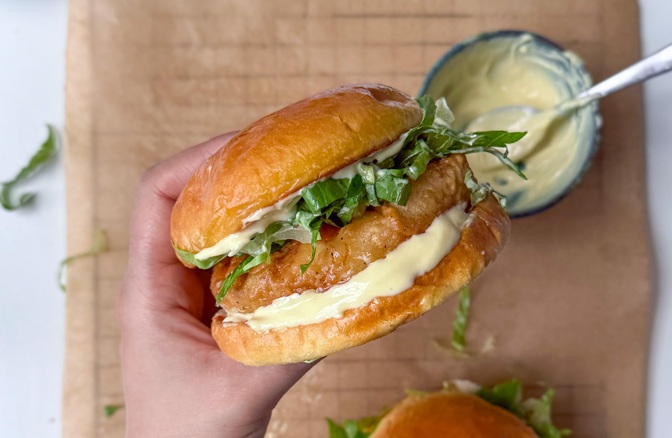 Homemade McChicken Sandwich