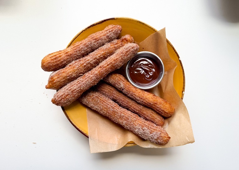 Crispy Churros with Homemade Chocolate Sauce